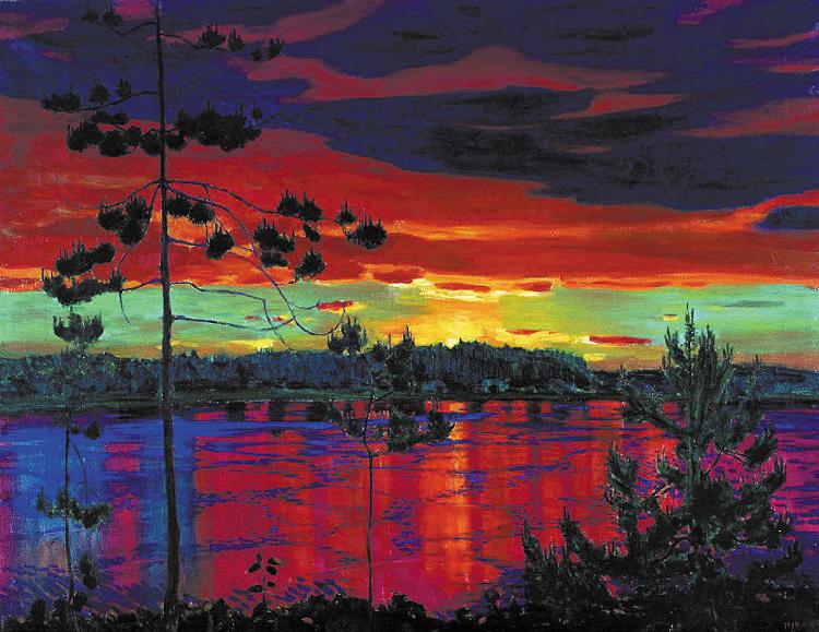Nikifor Krylov Rylov Sunset Germany oil painting art